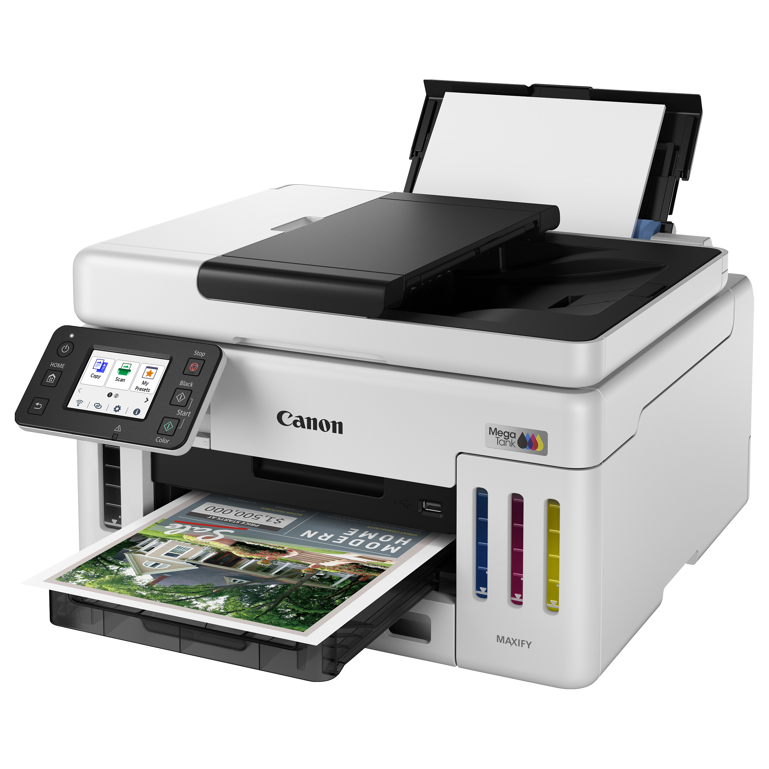 Printer Inkjet Canon MAXIFY GX6150 MegaTank / Color / 3-in-1 - Bardhë / Zezë - 14
