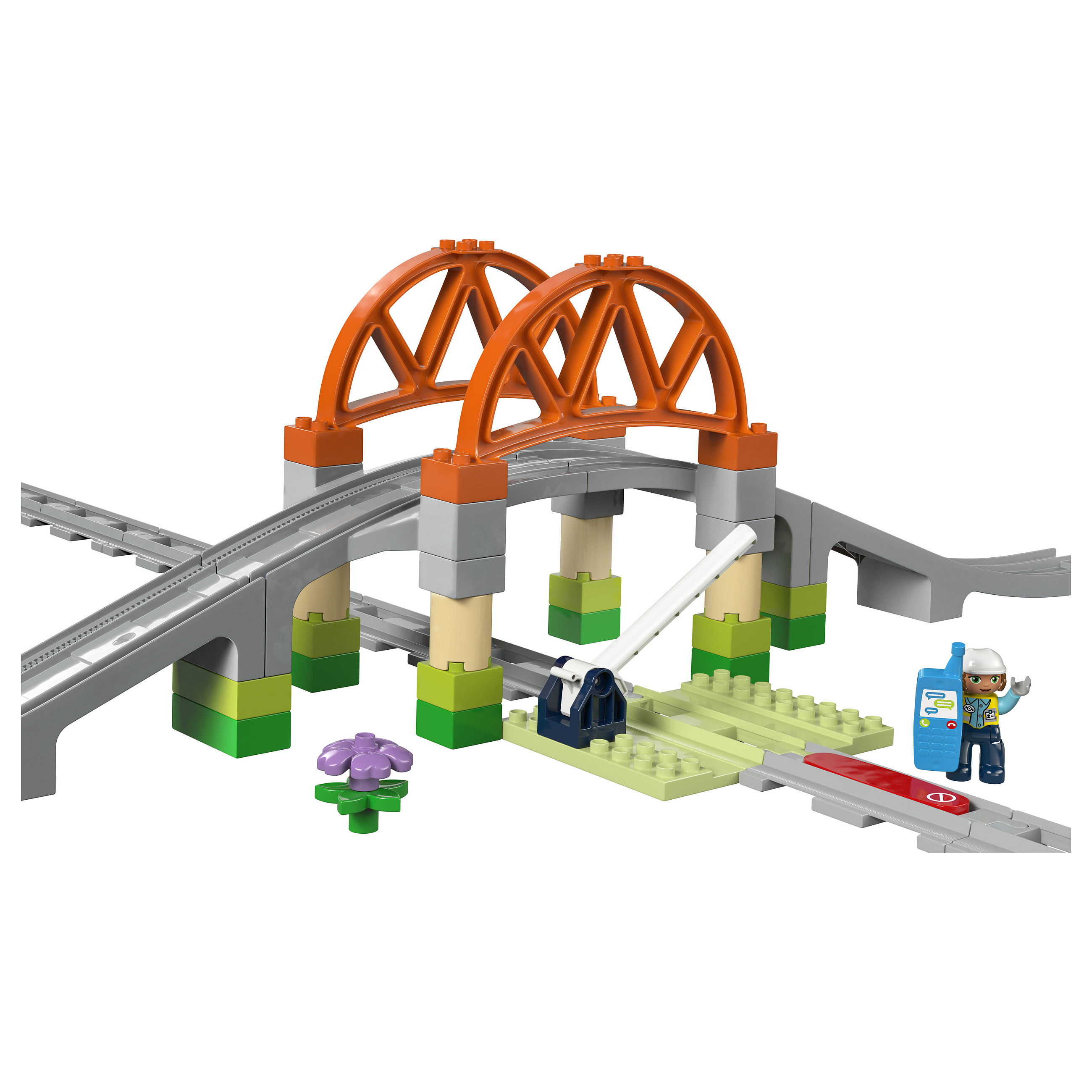 LEGO DUPLO Town – Train Bridge & Tracks Expansion Set 10426 - 21