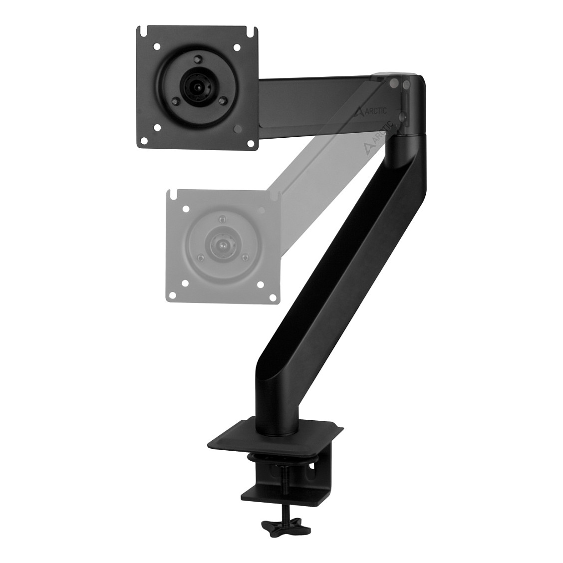 Mbajtëse për Monitor ARCTIC X1-3D / 1 Monitor / deri 40" / 10kg / VESA 75x75-100x100 / Full Motion / Gas Spring / Tavolinë - Zezë - 2