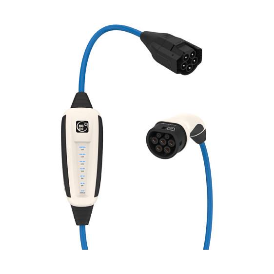 Njësi Karikimi Portative NRGkick 16A 7.5m Pure, 11kW, 16A, 3-Fazor, Type 2, Wi-Fi, Bluetooth - Bardhë/Blu