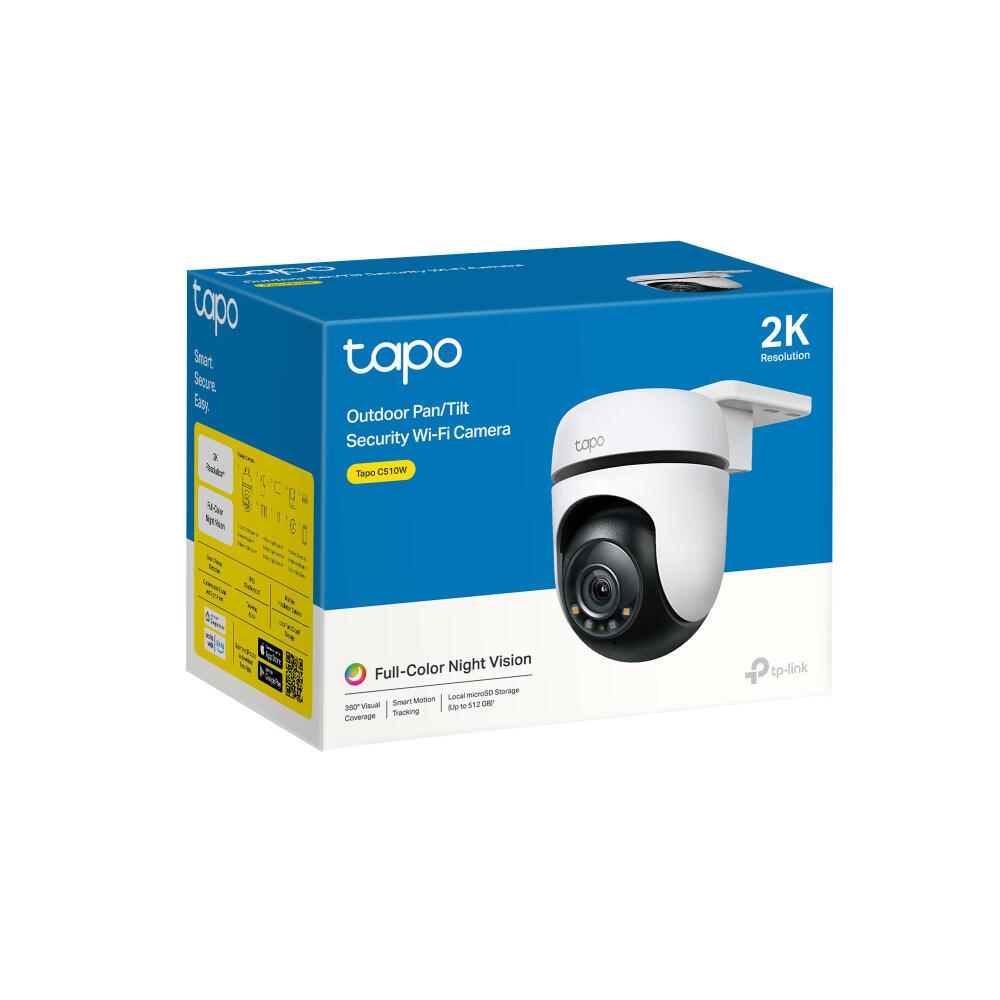 Kamerë Sigurie IP CCTV TP-Link Tapo C510W, 2K, 3.9mm, Dome (PTZ) – Bardhë/Zezë - 3