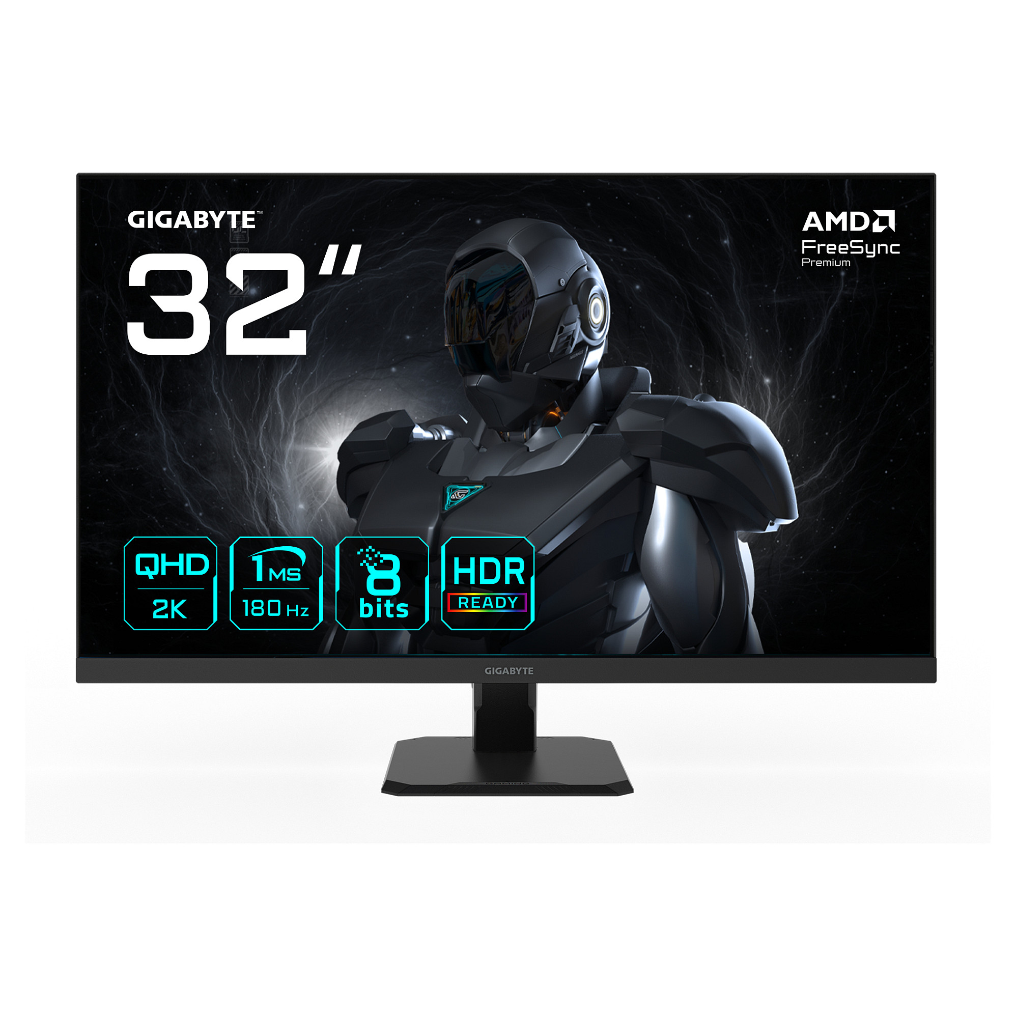 Monitor Gaming GIGABYTE GS32QA / 32 "/ Quad HD SS-IPS / LED / 180 Hz / 1 ms / HDMI+DP - Zezë - 1