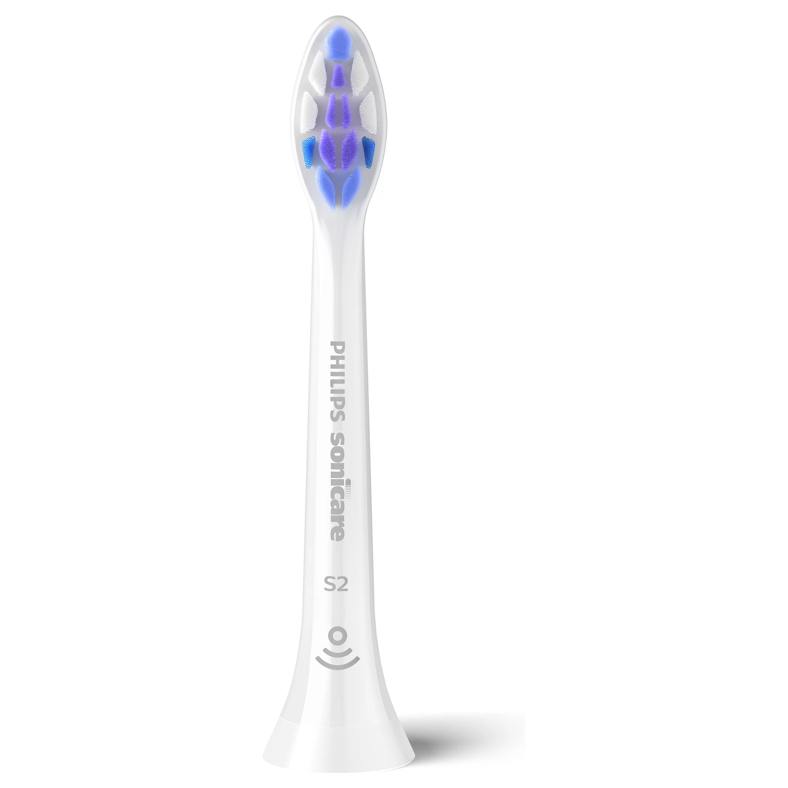 Koka zëvendësuese për furçë dhëmbësh Philips Sonicare S2 Sensitive HX6054/87 / BrushSync / Click-On / 3.000+ Qime / 4 Copë – Bardhë - 2