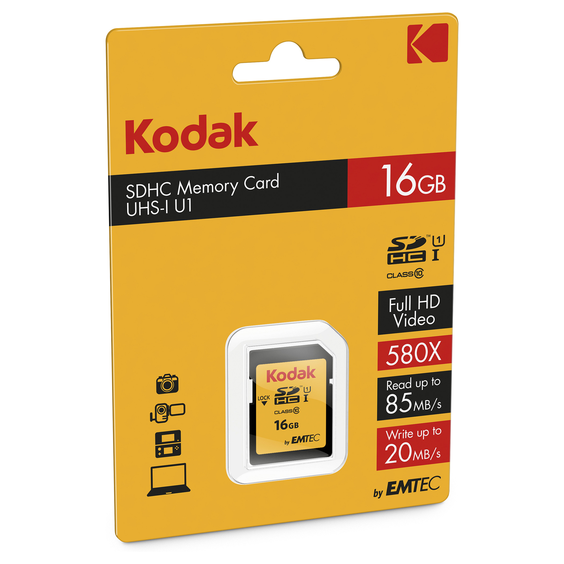 CARD Kodak 16GB UHS-I U1 V10 Premium - 2