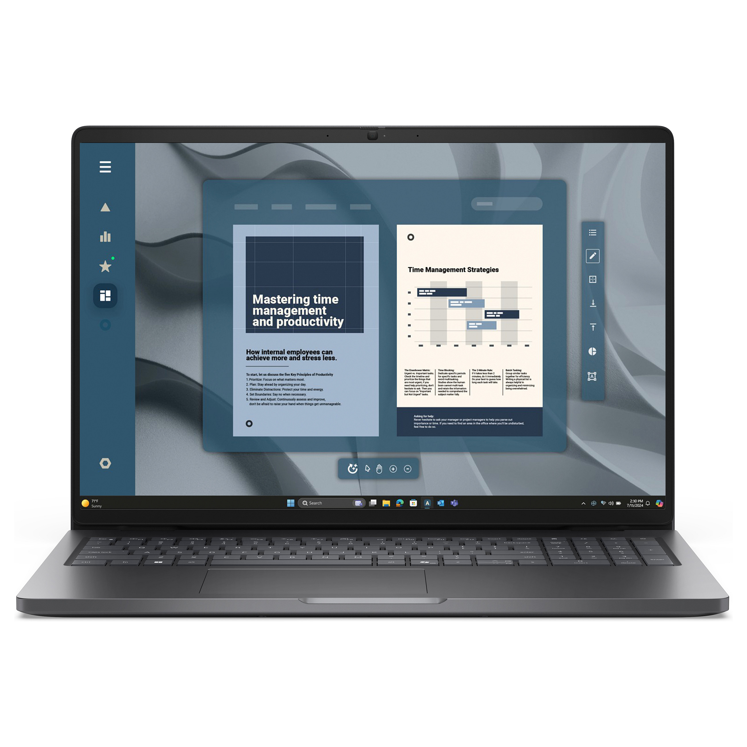 Laptop Dell Pro 16 PC16255 / RYZ5 Pro 215 / 16GB DDR5 / 512GB / 16" Full HD+ IPS AG 60Hz / AMD Radeon 740M / DE  - Zezë - 1