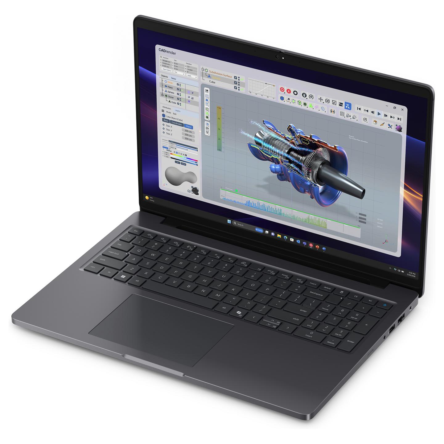 Laptop Dell Pro Precision 5 16 PW516261, Core Ultra 7 366H, 32GB LPDDR5X, 1TB, 16" WUXGA 60Hz, RTX PRO 500 Blackwell 6GB - Hiri - 3