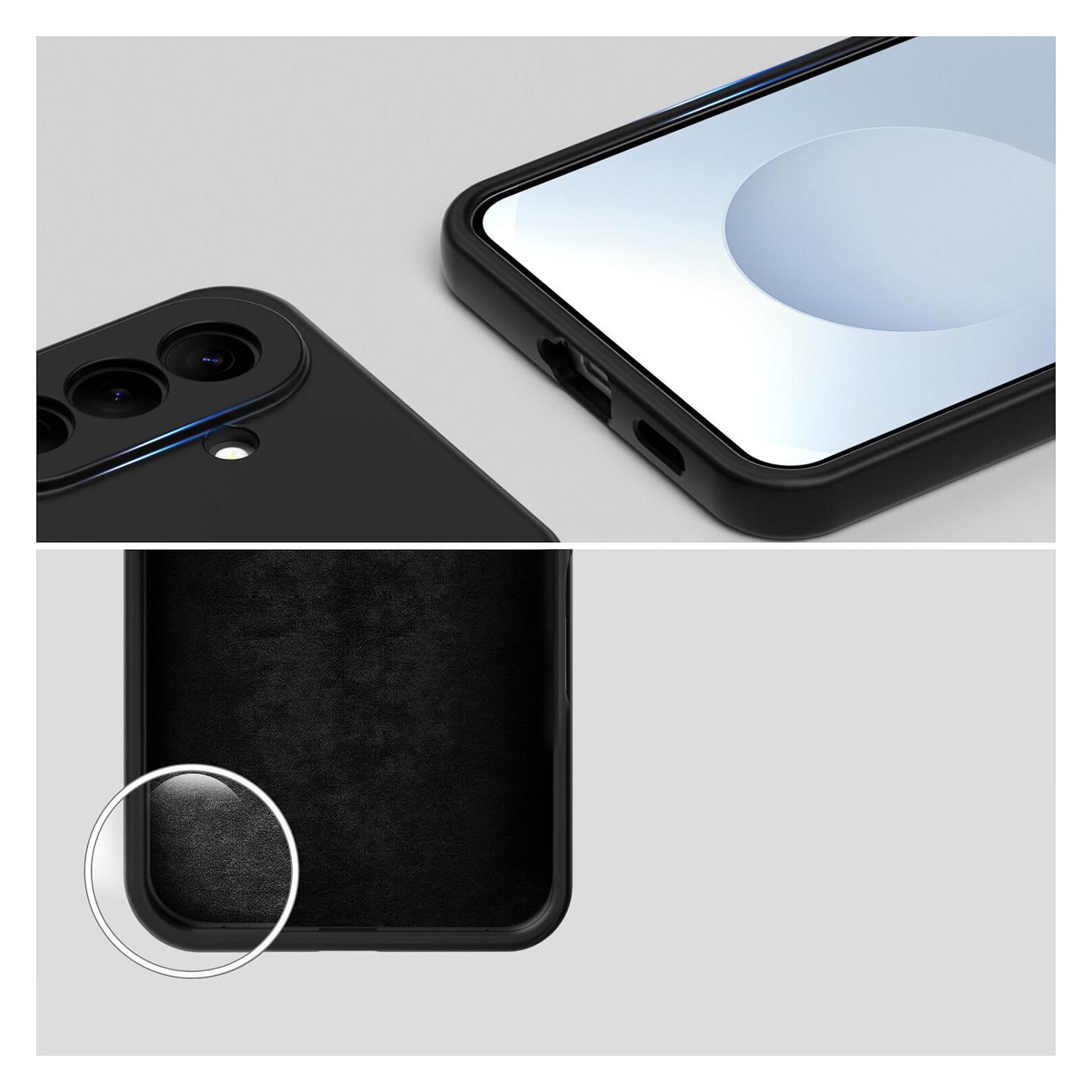 Case për Telefon 4smarts Silicone Case Cupertino / Samsung Galaxy A57 5G / Silikon - Zezë - 2