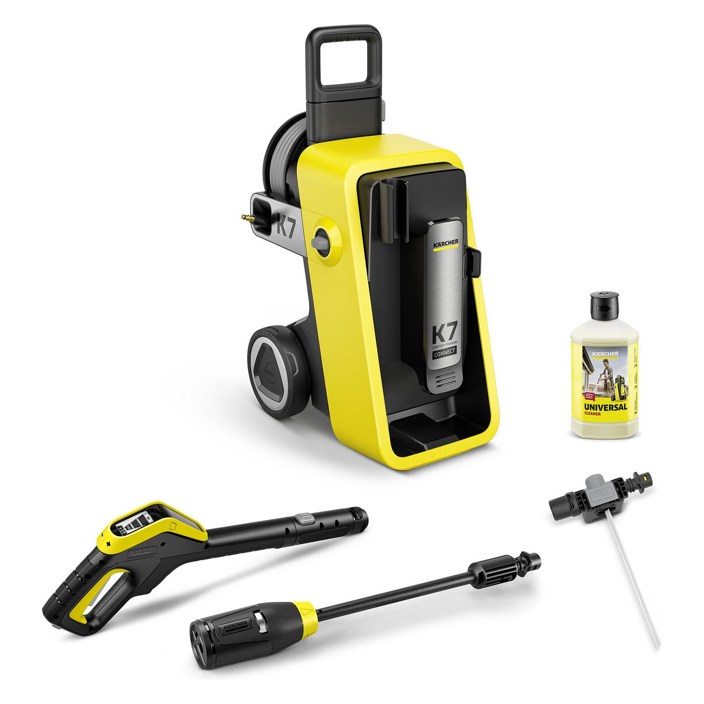 Pastrues me presion Kärcher K 7 Comfort Premium Connect / 3000W / 180 Bar / 600L/h / PremiumFlex - Verdhë/Zezë
