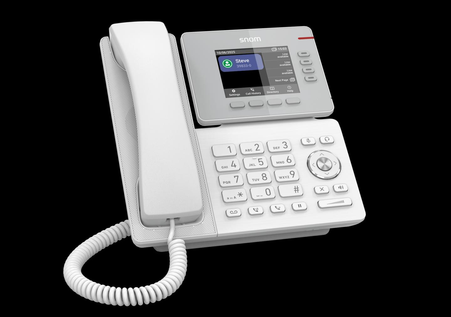 Telefon VoIP Snom D810W, SIP, 3.36", IPS, Wi-Fi, 2x Gigabit Ethernet, USB 2.0 - Bardhë - 2