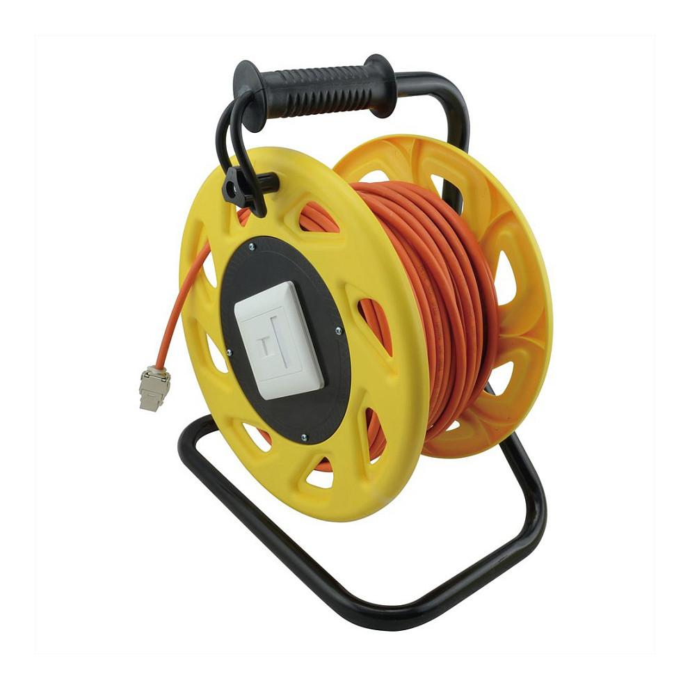 Kabllo për Rrjet ROLINE 21.15.0007 / Cat 6A / S/FTP / RJ-45 / 1000 MHz / 60m - Portokalli