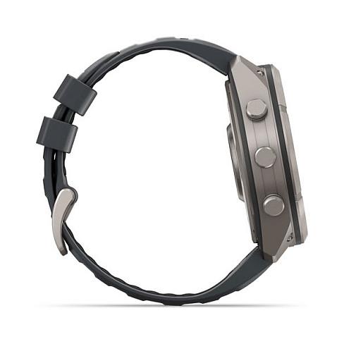 Orë e Mençur Garmin Fenix 9 Pro, 47mm, AMOLED, LTE, Titan, QuickFit Silikon - Zezë - 3