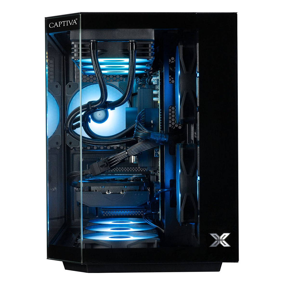 Kompjuter Gaming Captiva Highend Gaming R90-031 / Ryzen 7 5700X / 32GB DDR4 / 1TB / RTX 5070 12GB - Zezë - 2