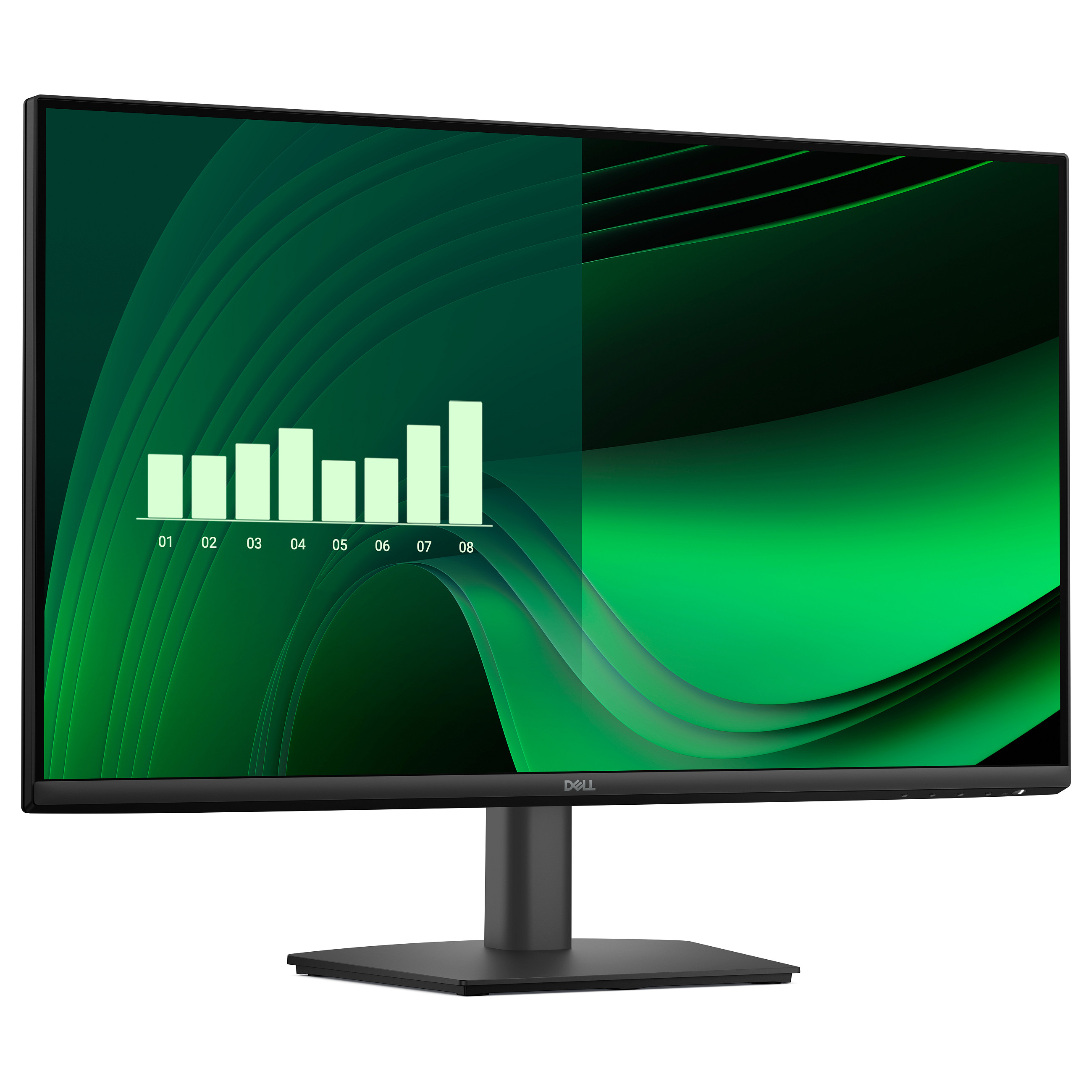 Monitor Dell E2725HM / 27″ / FHD IPS LCD / 100 Hz / 8ms / HDMI + DP + VGA - Zezë - 2