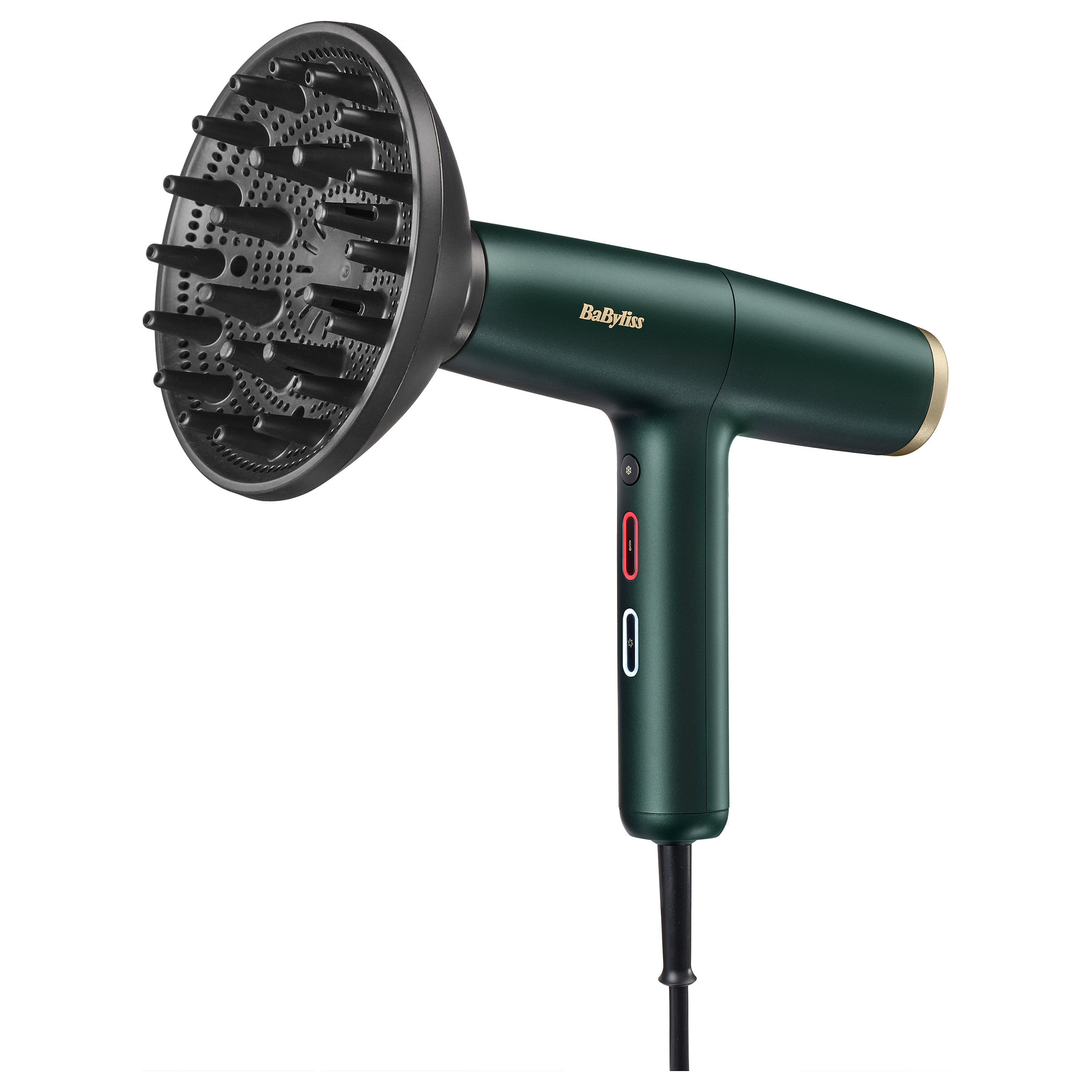 Tharëse për flokë BaByliss Air Power Pro / 200km/h / Ionic / Ceramic / Concentrator / Diffuser / 2.5m – Gjelbër - 5