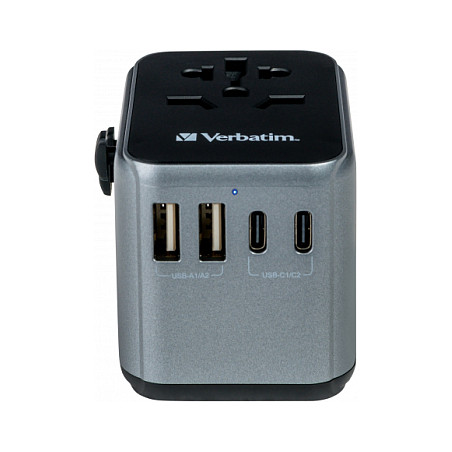 Adapter Verbatim Universal Travel Adapter UTA‑03 / USB‑A / USB‑C - 13