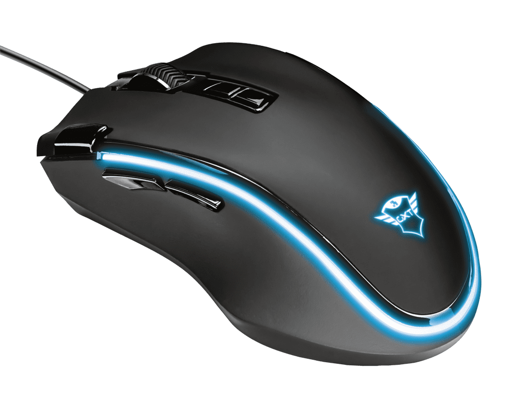 Maus Gaming Trust GXT188 Laban / 100-15.000 DPI / 125-1000Hz / 300 IPS / USB 2.0 / 1.8m / RGB / I zi - 6