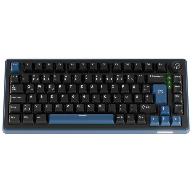 Tastierë Gaming Ducky OK-M 75 / 75% / Mekanike / KTT Linear / Hot-Swap / Wired&Wireless / RGB / USB-C / Bluetooth + 2.4 GHz - Zezë - 3