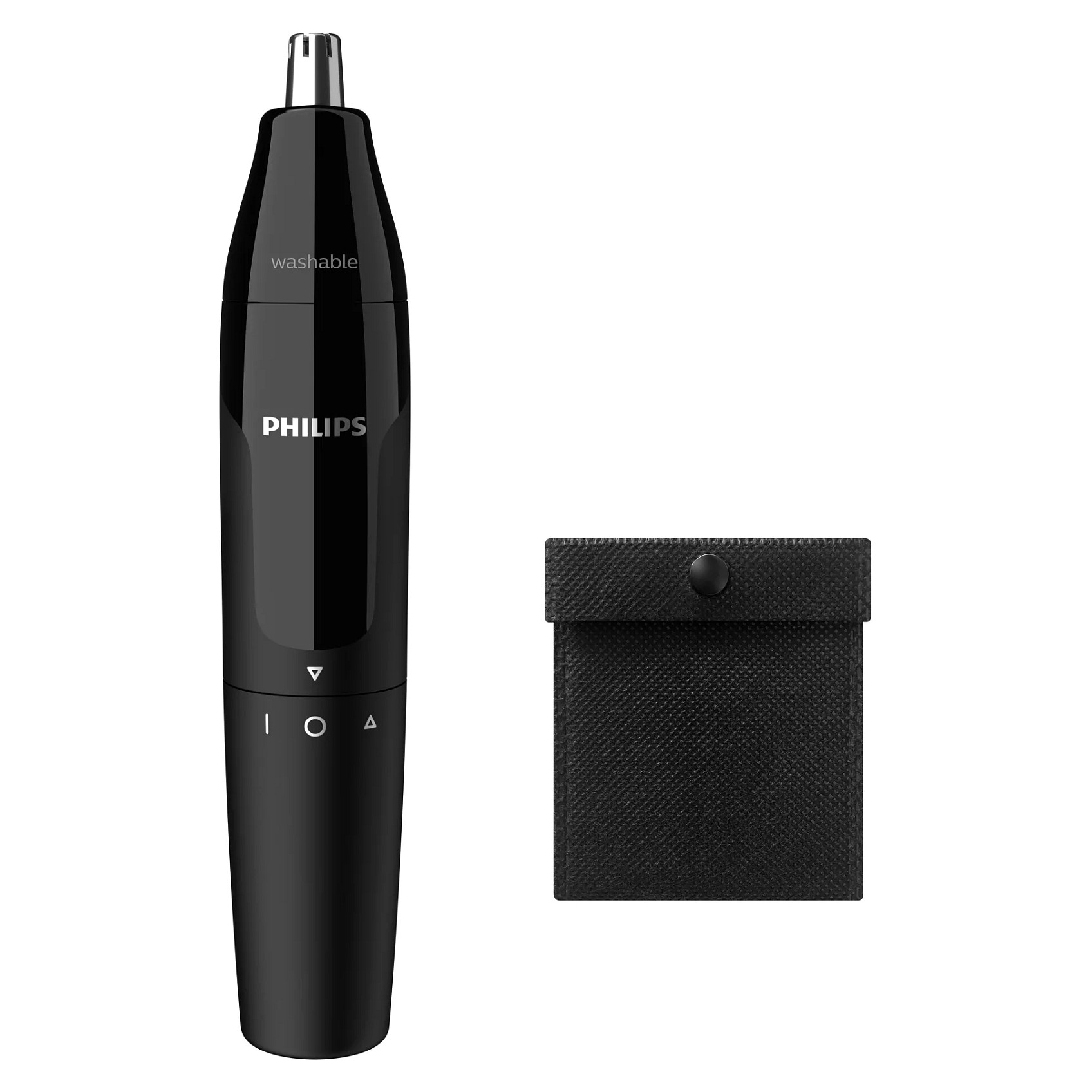 Trimer për hundë dhe veshë Philips Series 1000 NT1620/15 / Rotary Blade / Stainless Steel / Wet & Dry / AA – Zezë