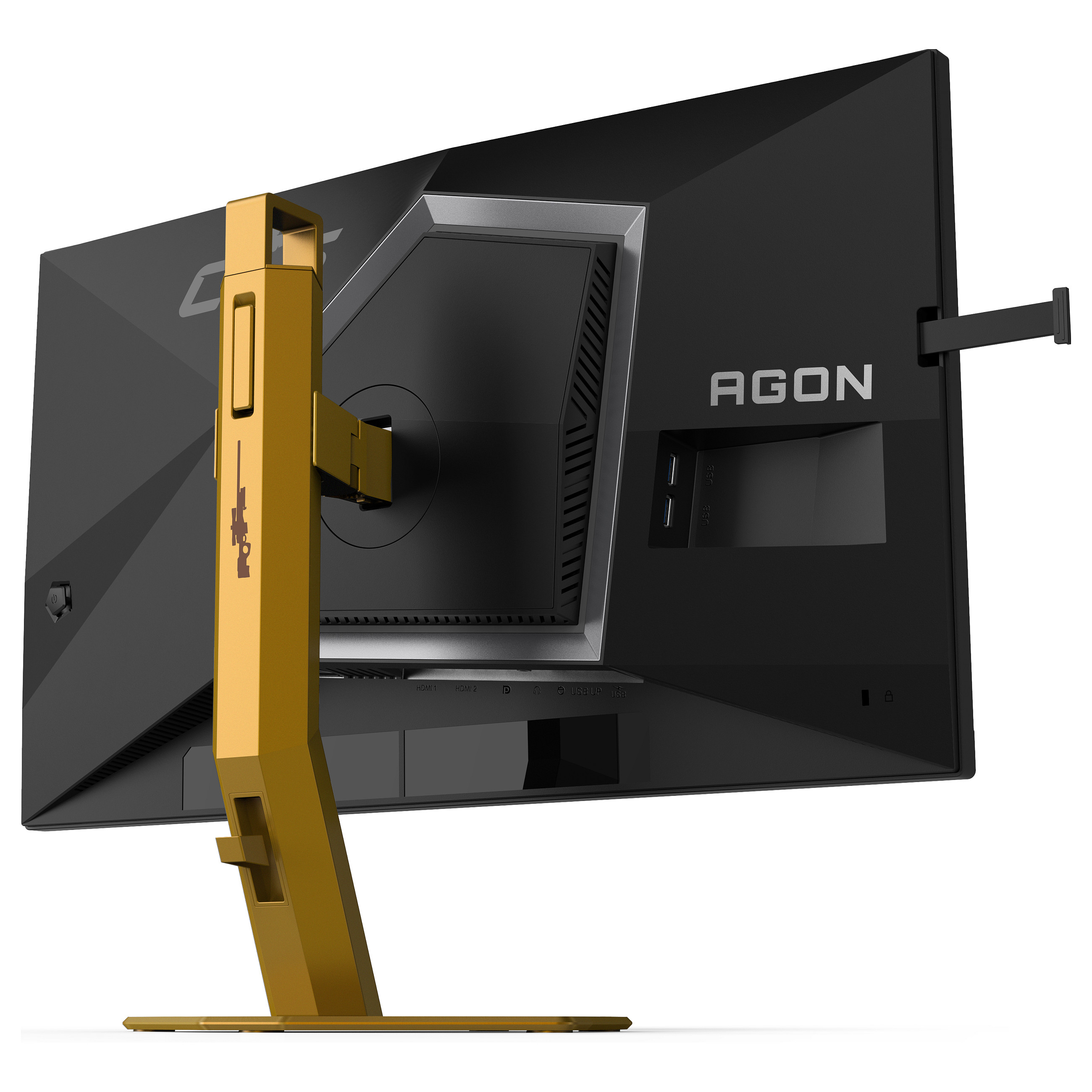 Monitor Gaming AOC Agon Pro CS24A / 24.1"/ Full HD Ultra-Fast TN / LED / 610 Hz / 0.5 ms / HDMI+USB+DP+HDCP - Zezë/Portokalli - 15