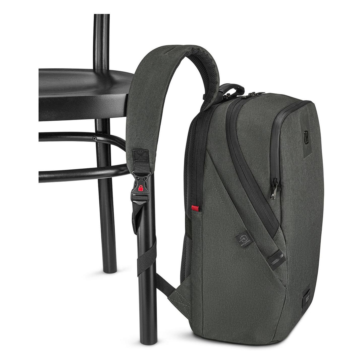 Çantë për Laptop Wenger SwissGear MX ECO Light, 16", 19 L, Ndarje për Tablet 10", Poliester i ricikluar, 0.62 kg - Gri - 4