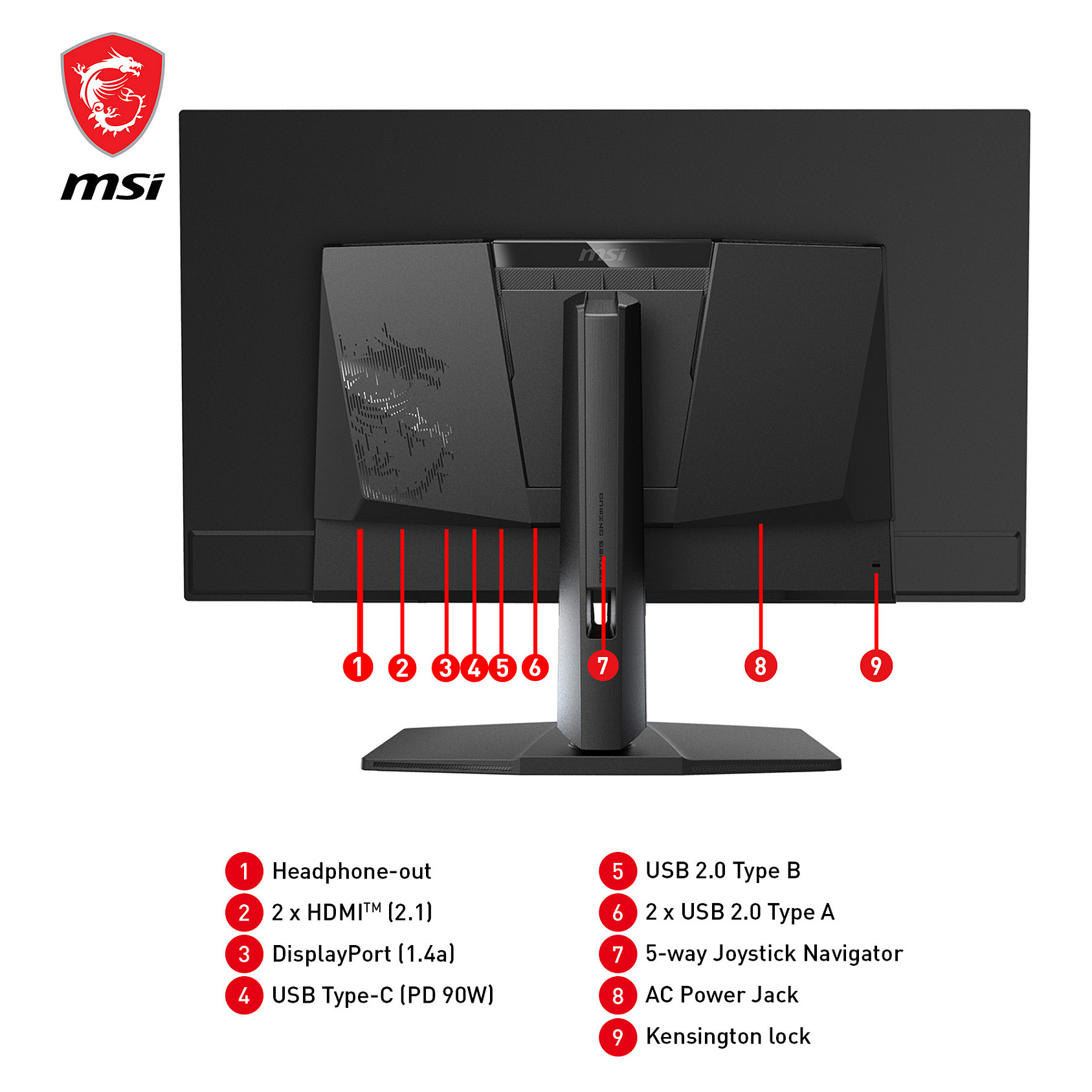 Monitor Gaming MSI MPG 321URXDE / 31.5" / 4K Ultra HD / QD-OLED / 240 Hz / 1 ms / HDMI+USB+DP - Zezë - 14