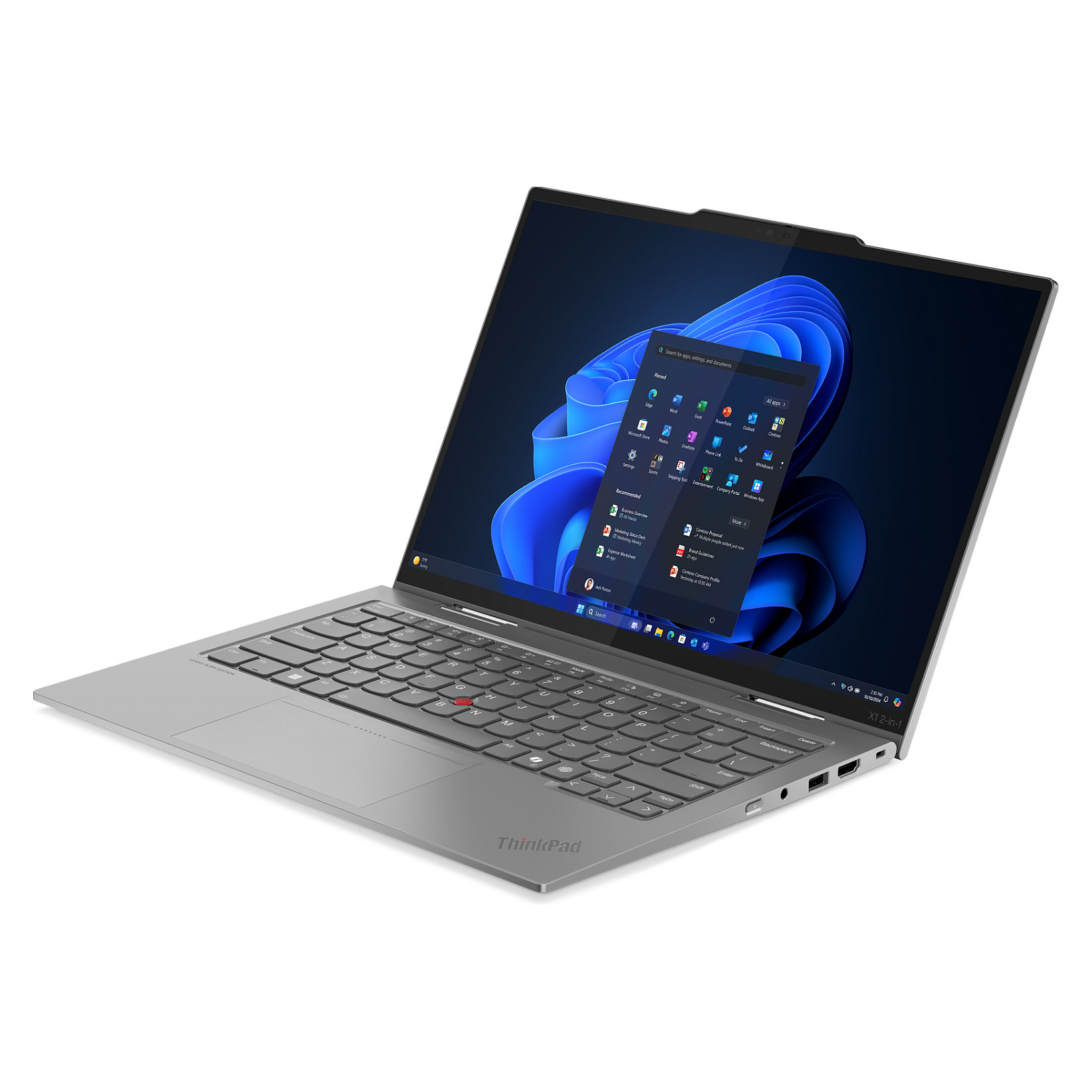 Laptop për punë Lenovo X1 2in1 G10 / Ultra7- 258V / 32GB LPDDR5 / 1TB / 14" WUXGA IPS Touch / Intel Arc Graphics 140V / DE  - Gri - 5