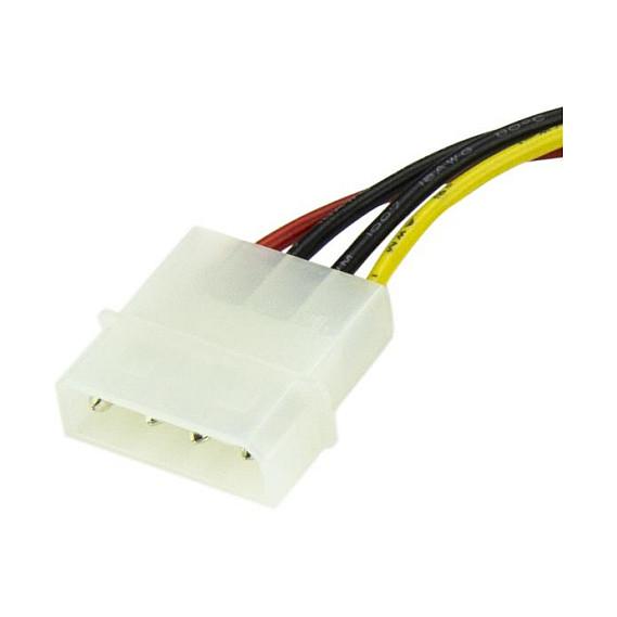 Kabllo për Furnizim me Energji StarTech.com SATAPOWADAP / Molex 4-pin - SATA 15-pin / 0.152m - Shumëngjyrësh - 1