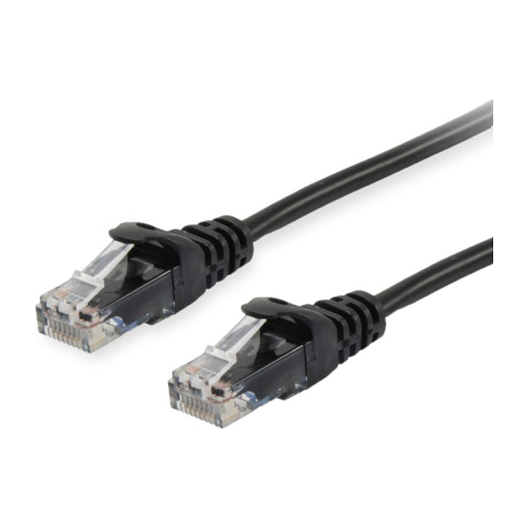 Kabllo për rrjet Equip Patch Cable Cat6A U/UTP / 2xRJ45 / 0.25m / LSZH / Polybeutel - Zezë - 1