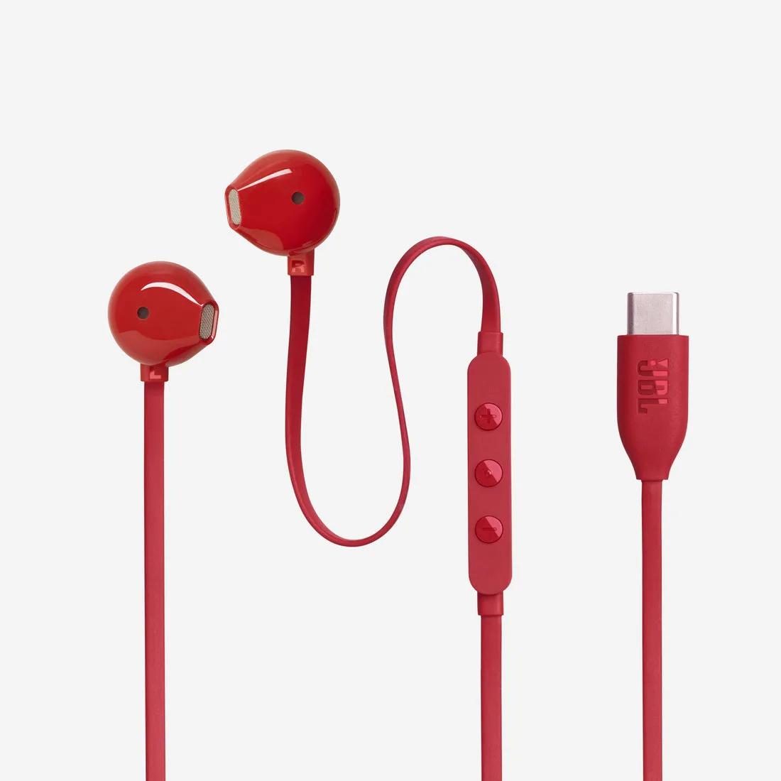 Kufje me kabllo JBL Tune 305C / USB‑C / In-Ear / 12.5mm – Kuqe - 2