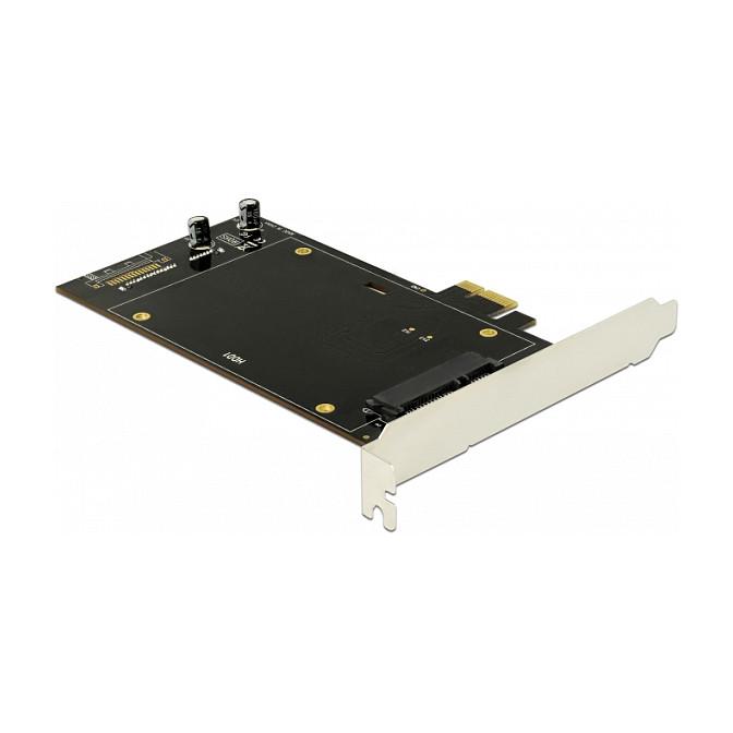 Kartë Zgjerimi Delock 90349, PCI Express 2.0 x1, 2x SATA 22-Pin, deri në 6Gbps, ASMedia ASM1061, për HDD/SSD 2.5"