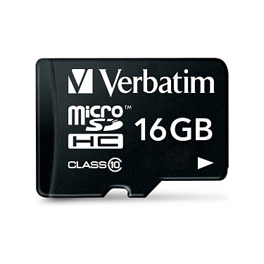 Kartë Memorie SD CARD 16GB Verbatim Premium MicroSDHC 80MB/s +Adapter - 2