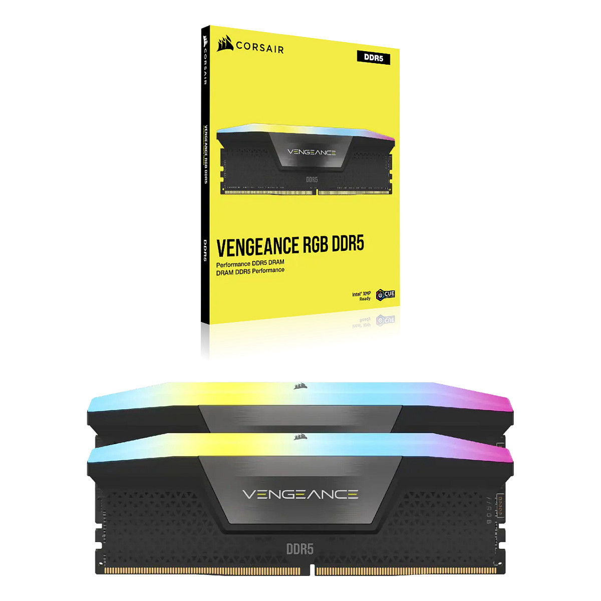 RAM Memorie DDR5 64 GB CORSAIR DIMM 6400 CL32 (2x 32 GB) Dual-Kit – VENGEANCE RGB - 4