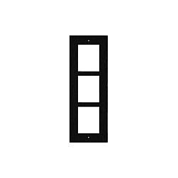 Kornizë Montimi në Mur për Intercom 2N IP Verso, 3 module, instalim i futur në mur - Zezë