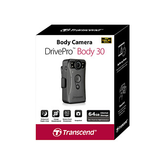 Kamerë Body Cam Transcend DrivePro 30 / 64GB - Zezë - 4