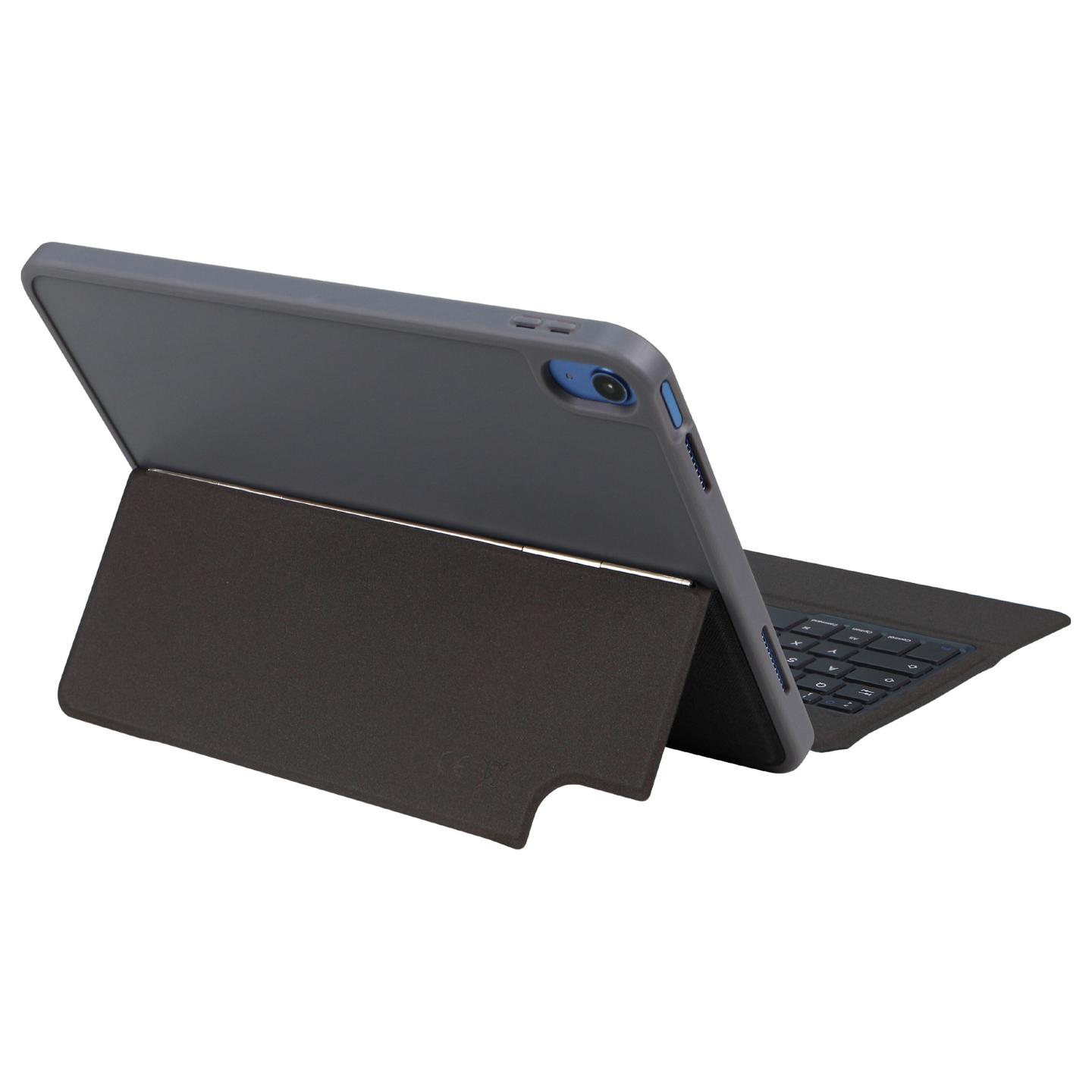 Tastierë për Tablet DEQSTER Slim Keyboard 2 / iPad 10.9" 10th Gen + 11" A16 / QWERTZ (DE) / Bluetooth 5.0 / 64 Taste / USB-C – Gri - 4