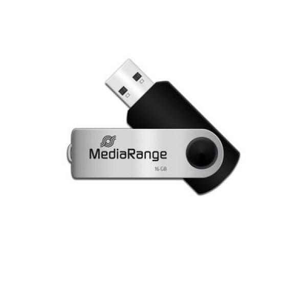 USB Flash Drive MediaRange MR910-3 / 3 x 16GB / USB 2.0 / 17MB/s Read 6MB/s Write - Zezë/Argjend