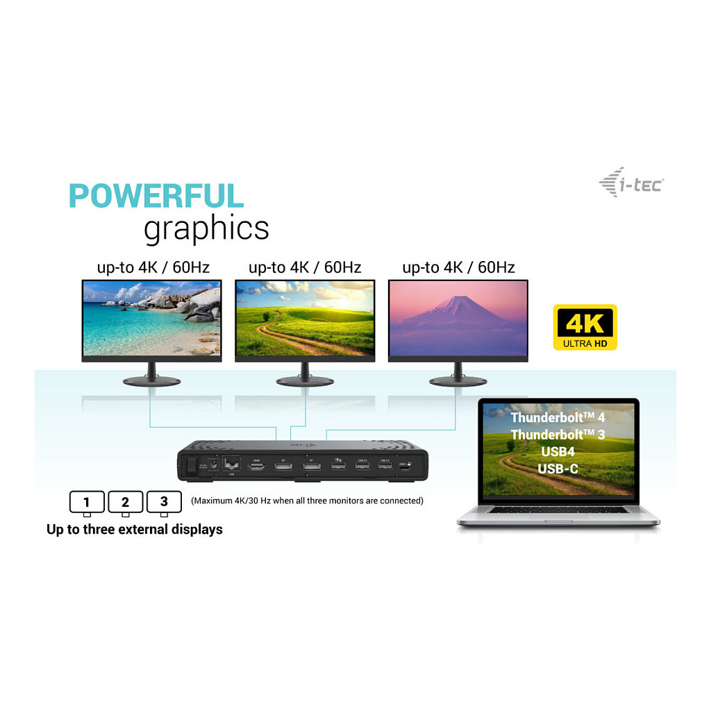 Docking Station D I-TEC USB-C / USB4 Thunderbolt 3 + PD - 7