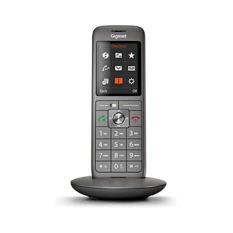 Telefon VoIP Gigaset CL660HX / S30852-H2862-R101 / DECT / GAP / CAT-iq 2.0 / Ekran TFT 2.4" / HD Voice / 400 Kontakte / Hands-Free / Jack 2.5 mm – Antracit - 6