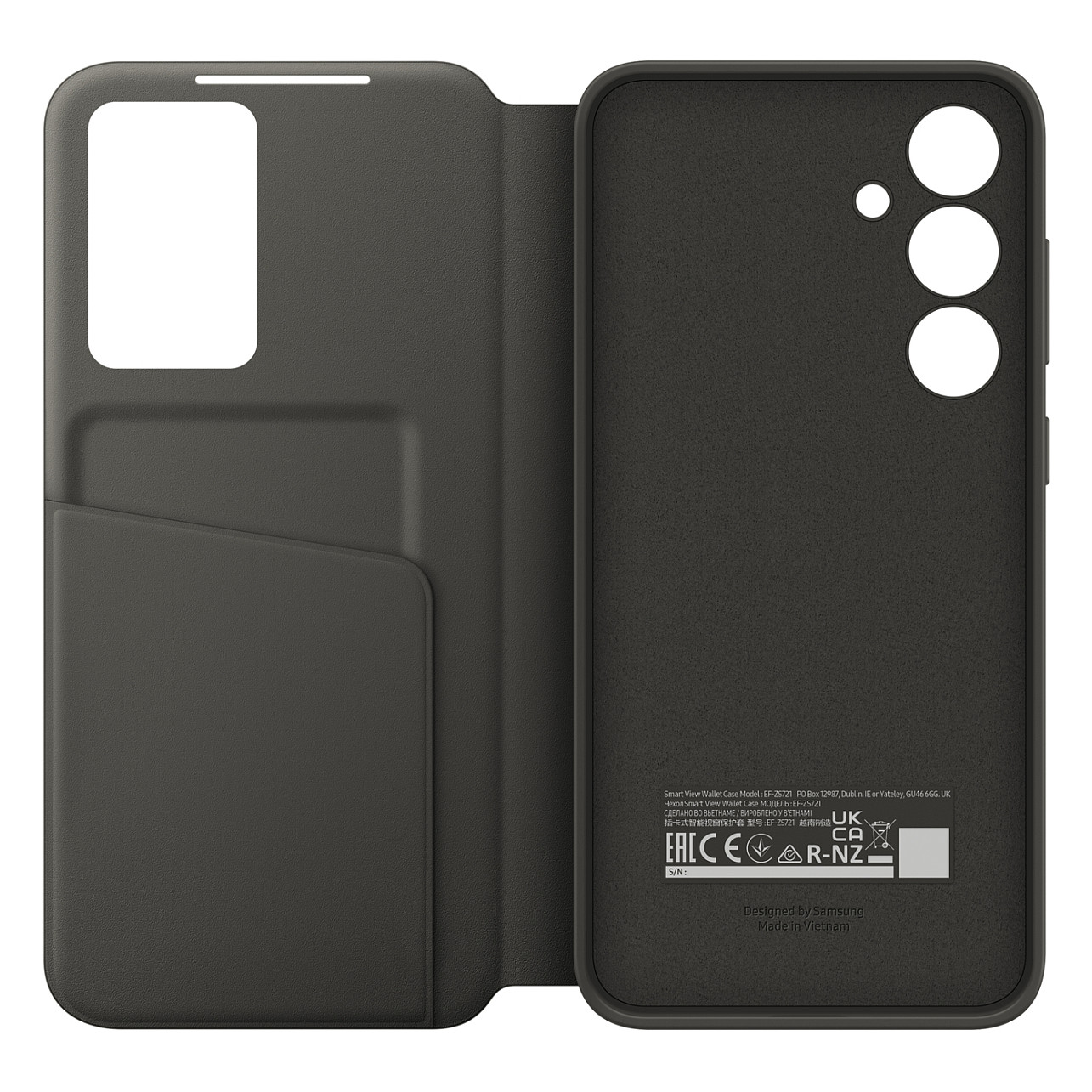 Mbrojtëse Samsung Smart View Wallet Case për Galaxy S24 FE – Zezë - 5