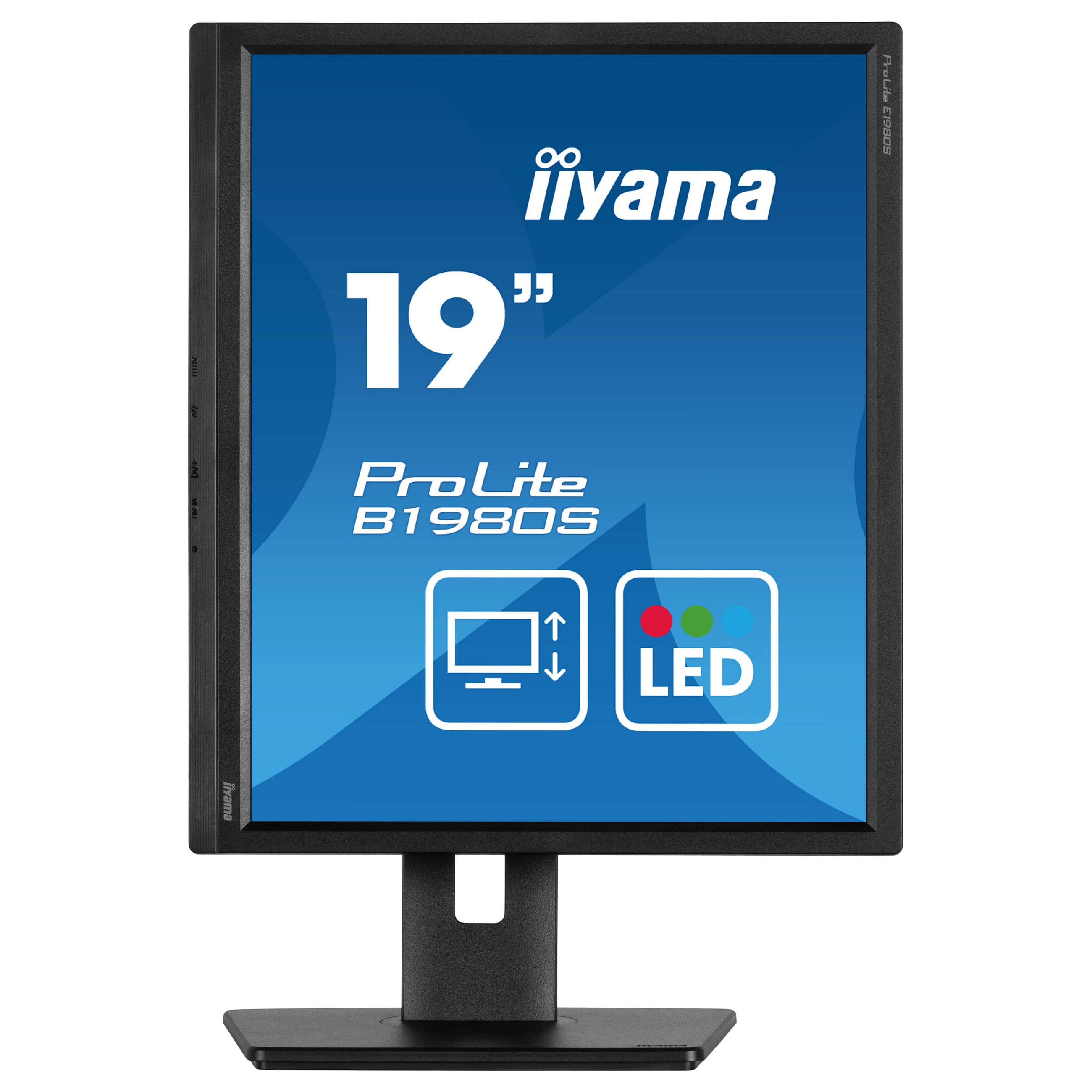 Monitor iiyama ProLite B1980S-B1 / 19″ / VGA TN LED / 75Hz / 3ms / HDMI + DP - Zezë - 5