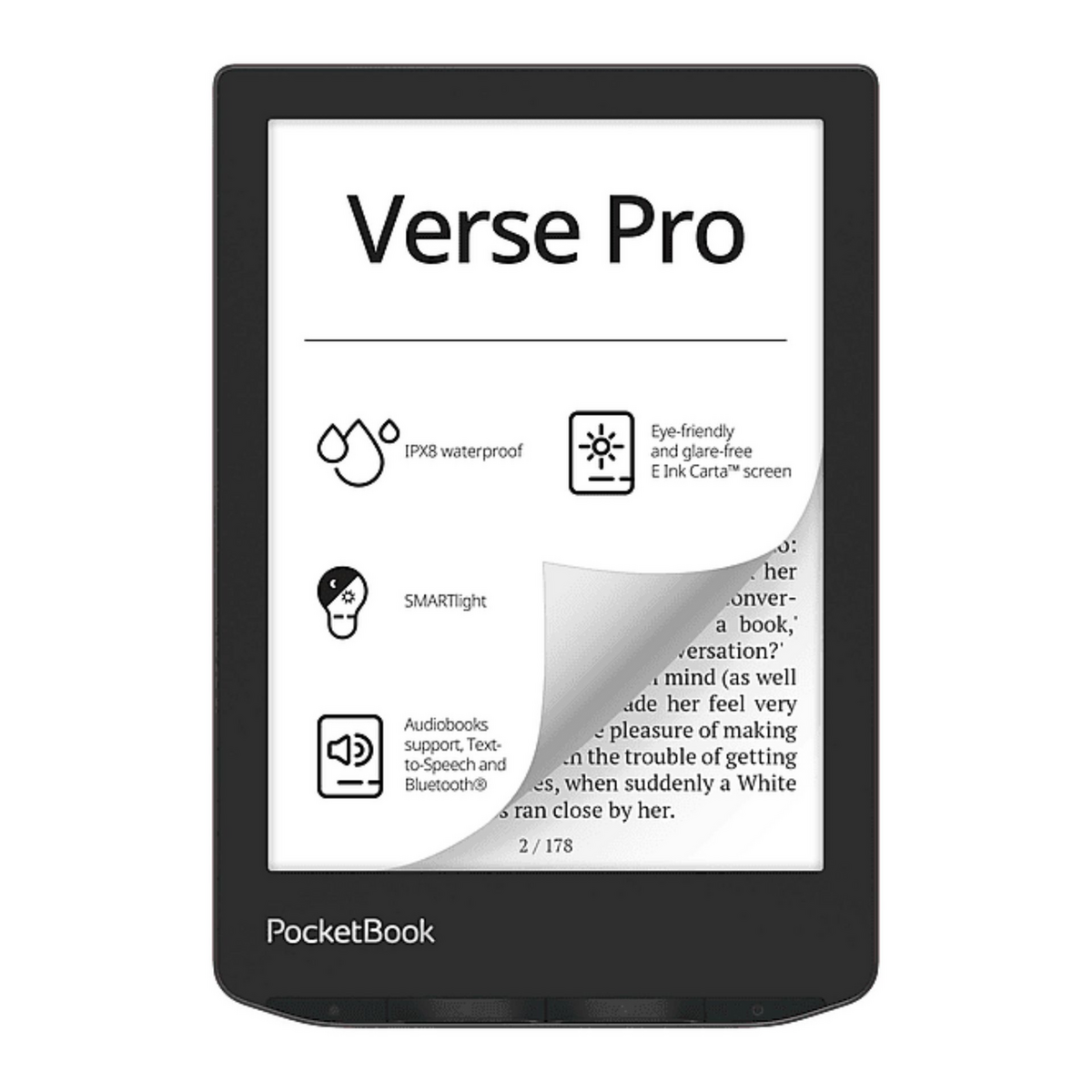 E-book PocketBook Verse Pro / PB634-A-WW-B / 6" / 16GB - E zezë