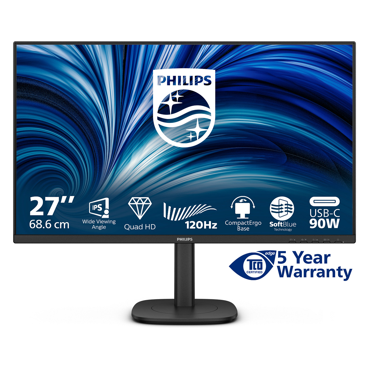 Philips 68.5cm (27.0") 27B2U3601 16:09 HDMI+DP+USB-C IPS Li. - 3