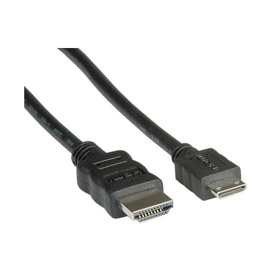 Kabllo HDMI VALUE 11.99.5580 / HDMI në Mini HDMI / 2m / 4K 30Hz - Zezë