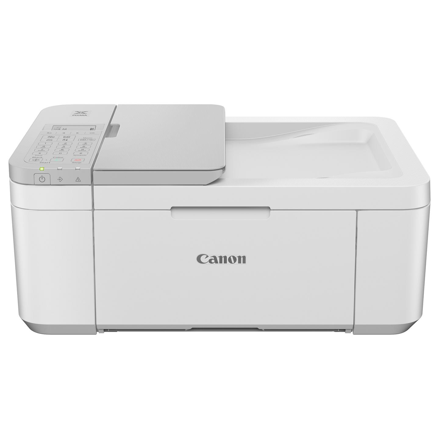 Printer multifunksional Canon PIXMA TR4756i, inkjet me ngjyra, A4, printim, skanim, kopjim, faks, Wi-Fi, USB, duplex automatik, ADF 20 fletë – Bardhë