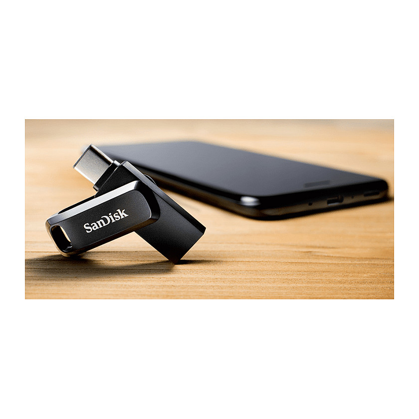 USB Flash Drive STICK 64GB USB 3.1 SanDisk Ultra Dual Drive Go Type-C black - 10