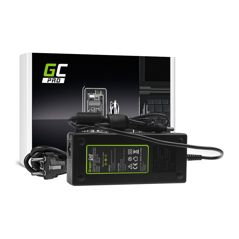 Adapter për Laptop Green Cell AD22P / 120W / 19V / 6.3A / 5.5 × 2.5 mm - Zezë