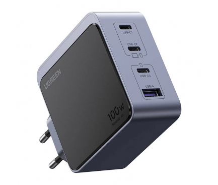 Karikues GaN Ugreen Nexode S 100W / 3x USB-C + USB-A / 100W / Power Delivery – Hiri - 2