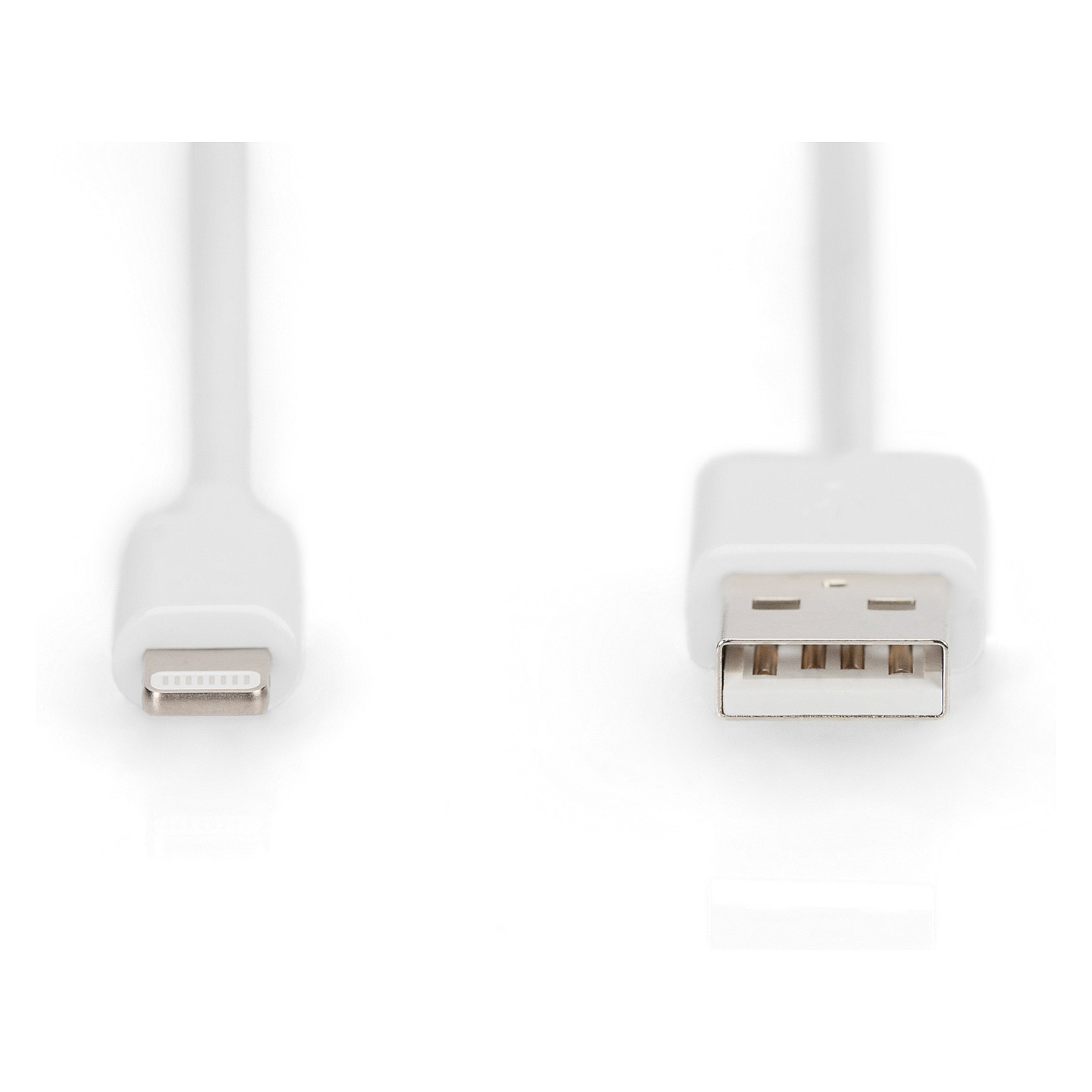 Kabllo USB  DIGITUS 2.0 Typ‑A në Lightning (M/M) MFI / 2m - Bardhë - 2
