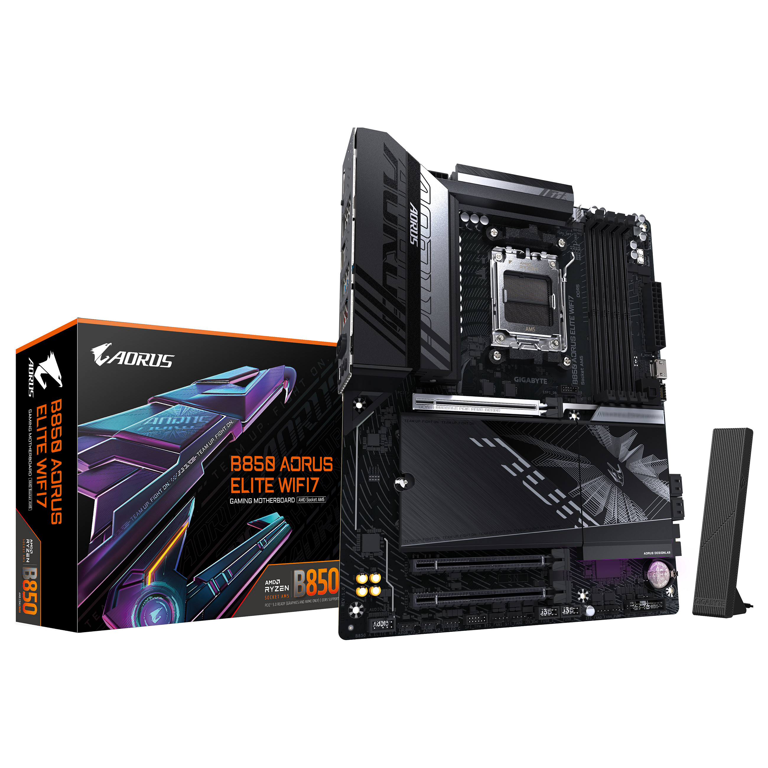 Pllakë Amë AMD AM5 Gigabyte B850 A ELITE WF7 / DDR5 / ATX - 1