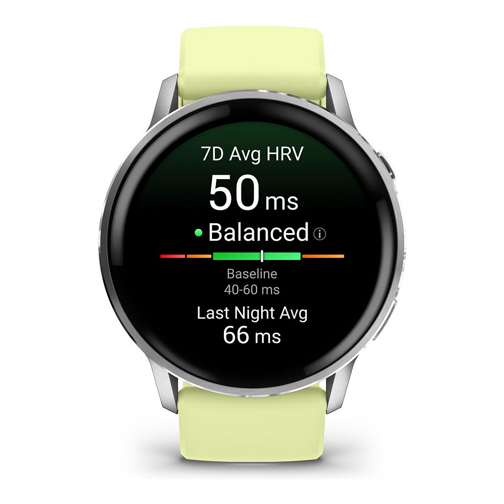 Orë e mençur Garmin Venu 4 Silikon Band / 45mm - Gri / Argjend / Verdhë - 2